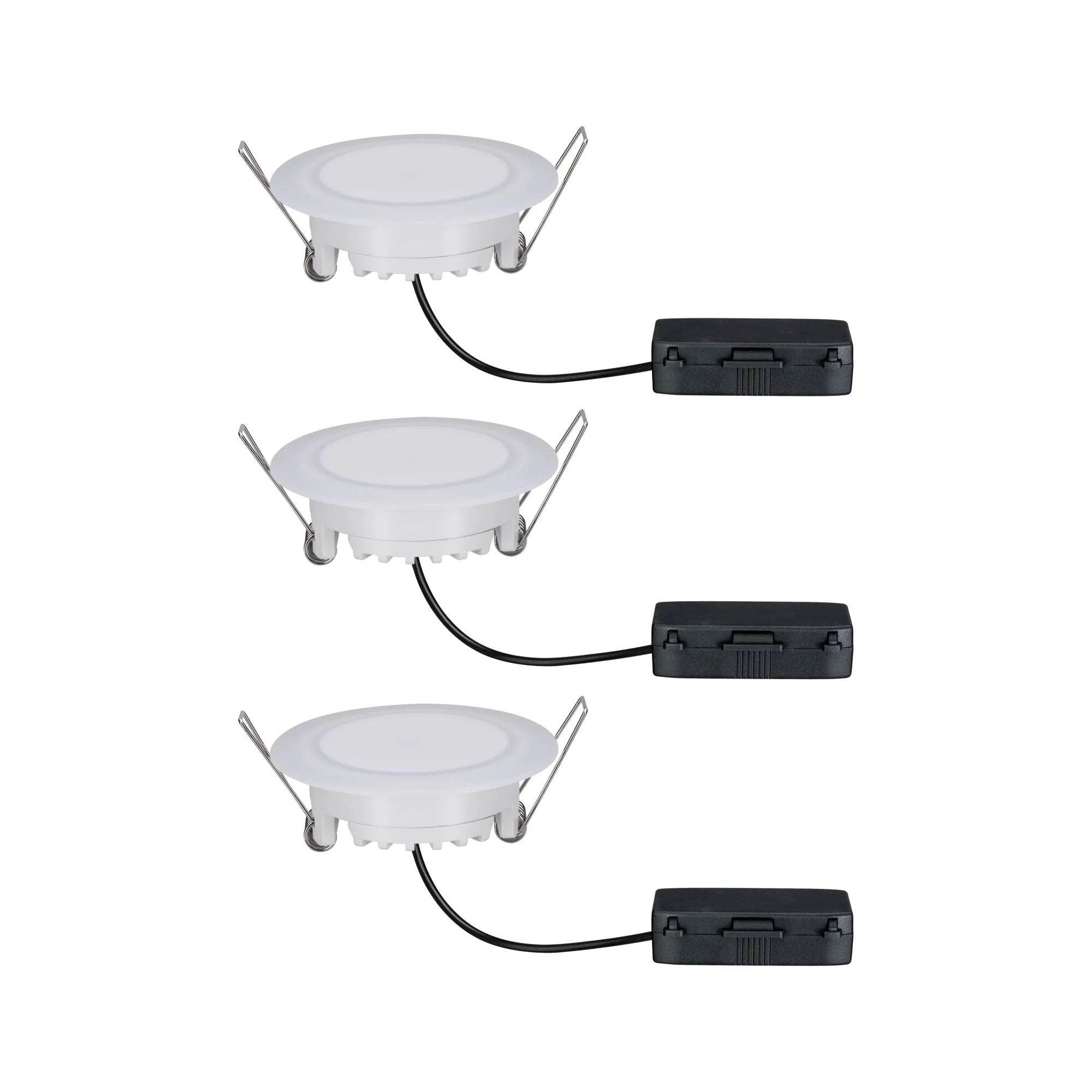 Premium Suon Basisset IP44 rund 90mm 3x5W 3x450lm 230V dimmbar Dim to warm Satin/Weiß - Image 11