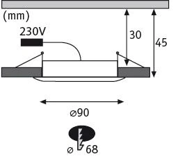 Premium Suon Basisset IP44 rund 90mm 3x5W 3x450lm 230V dimmbar Dim to warm Satin/Weiß - Image 2