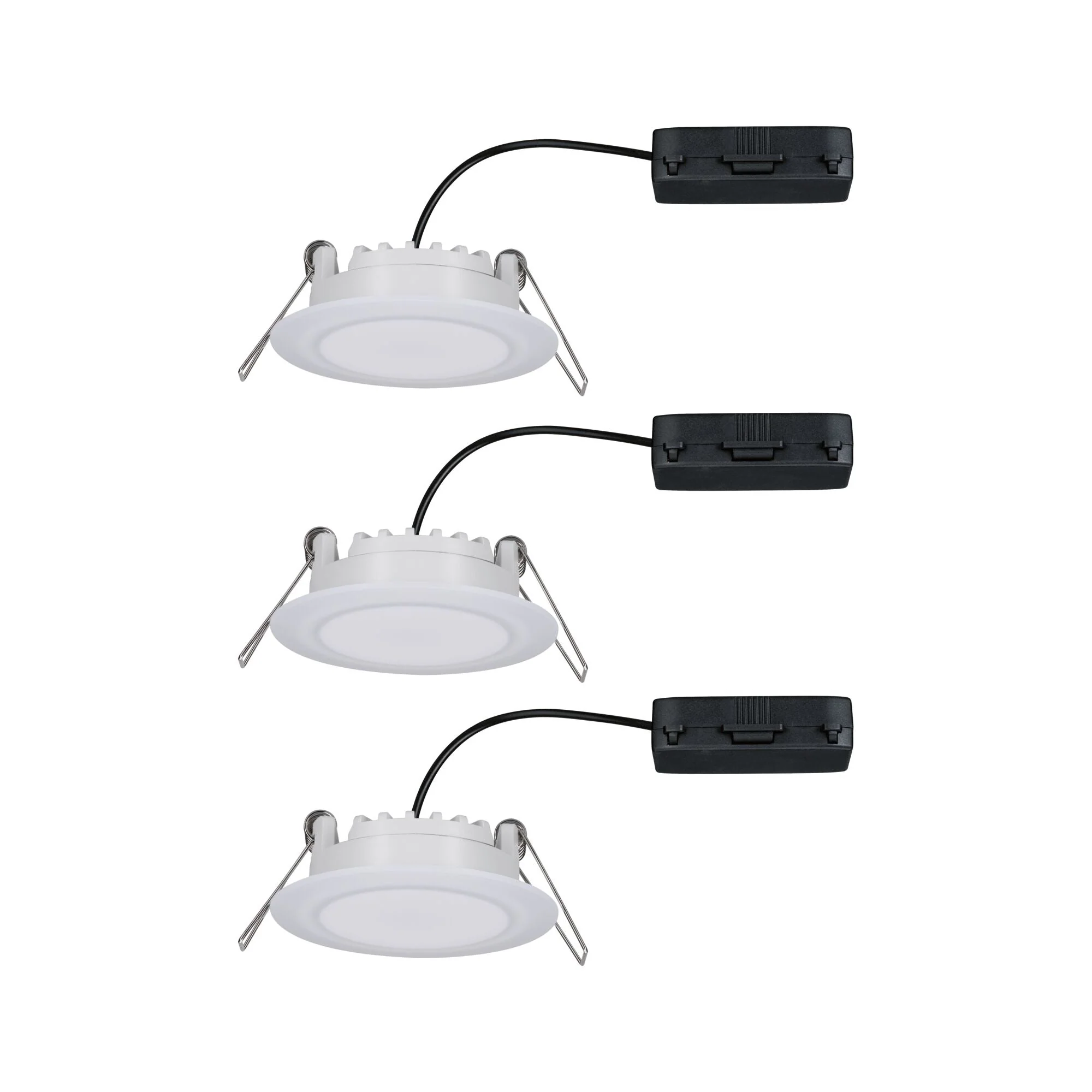 Premium Suon Basisset IP44 rund 90mm 3x5W 3x450lm 230V dimmbar Dim to warm Satin/Weiß - Image 7
