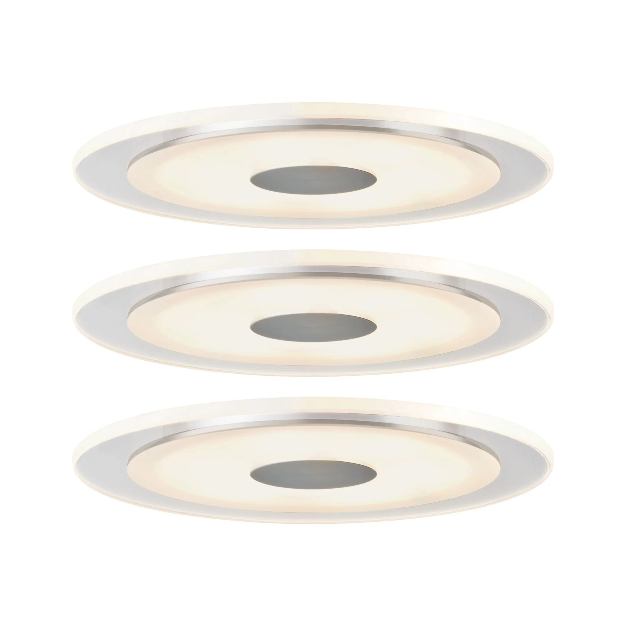 Premium Whirl  Basisset rund 150mm 3x6,9W 3x450lm 230V 3000K Alu gedreht/Satin