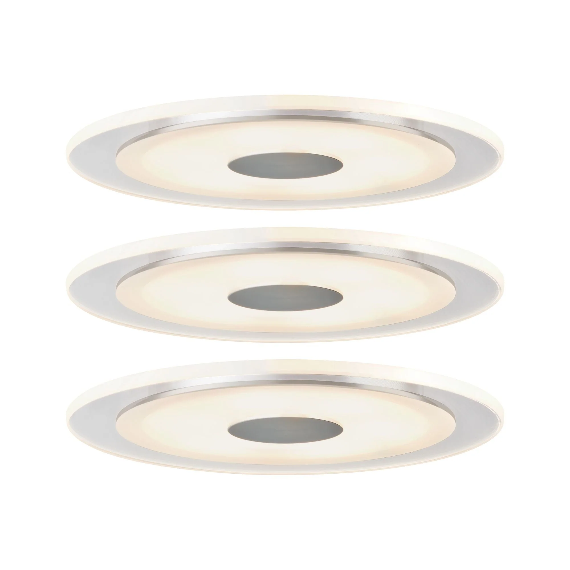 Premium Whirl  Basisset rund 150mm 3x6W 3x450lm 230V dimmbar 3000K Alu gedreht/Satin