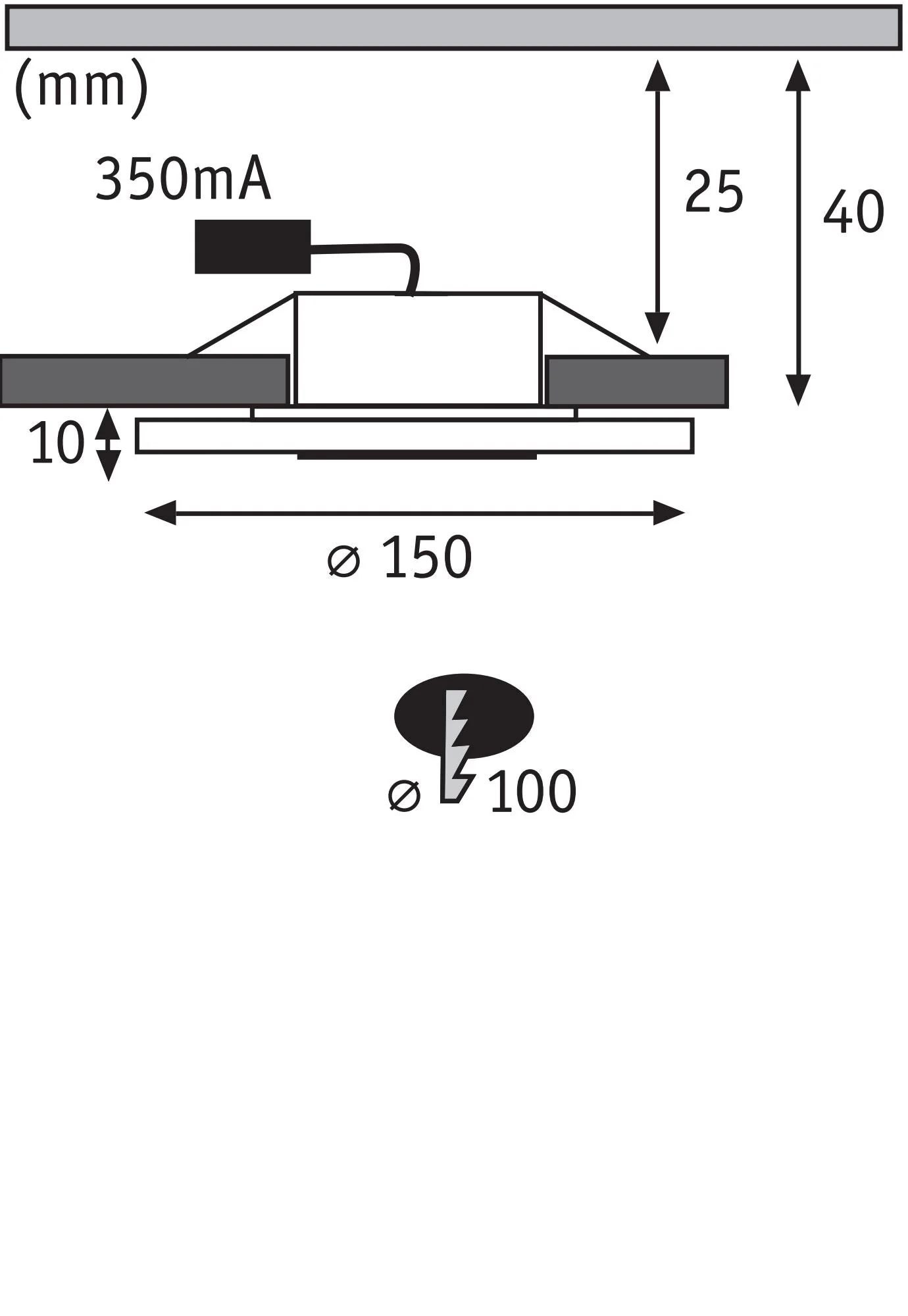 Premium Whirl  Basisset rund 150mm 3x6W 3x450lm 230V dimmbar 3000K Alu gedreht/Satin - Image 2