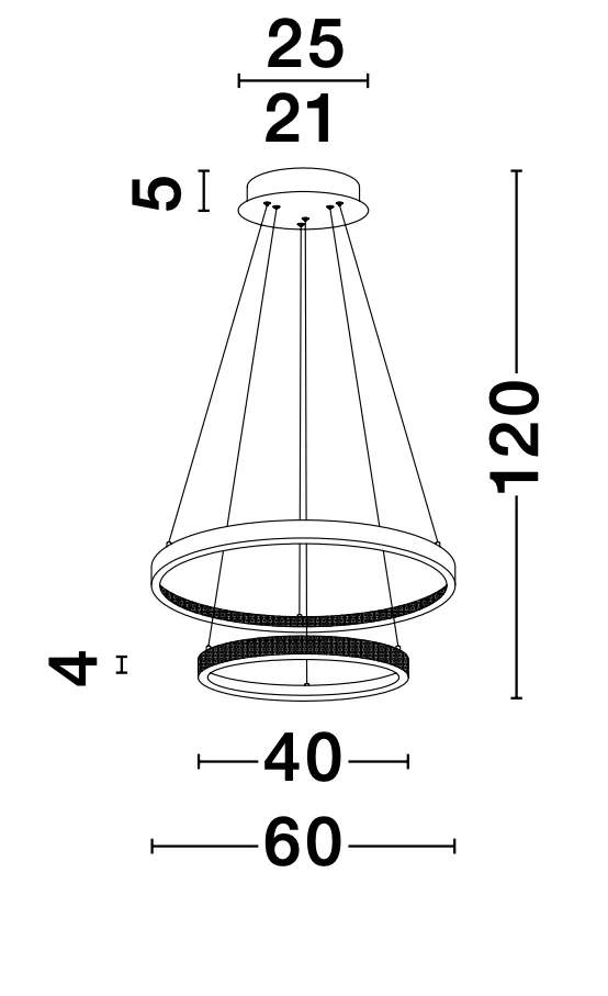 PRESTON Pendelleuchte 62 Watt 600 mm 3000 Kelvin dimmbar - Image 8