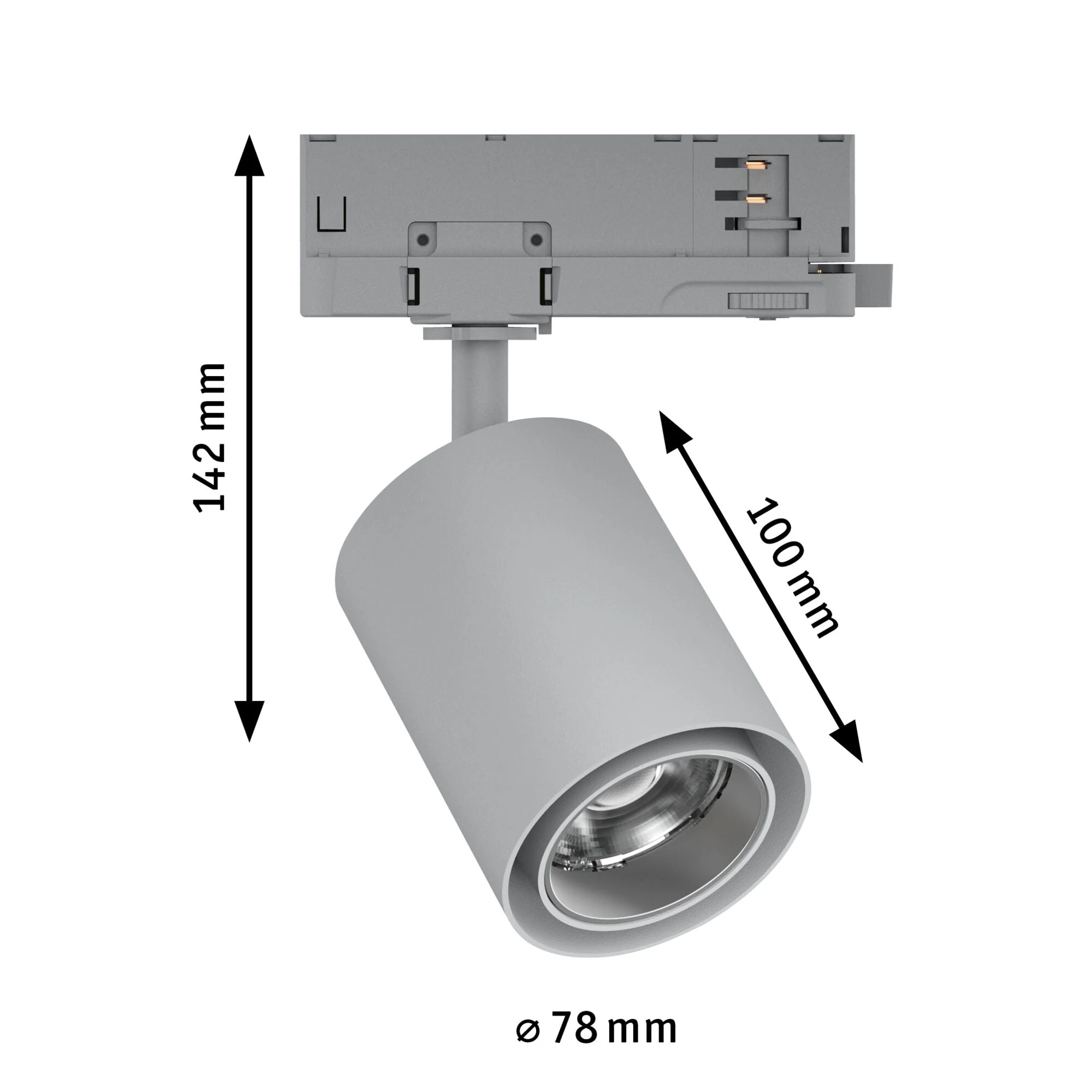 ProRail3 Kratos 36° 2000lm 18,5W 3000K 230V Silber - Image 2