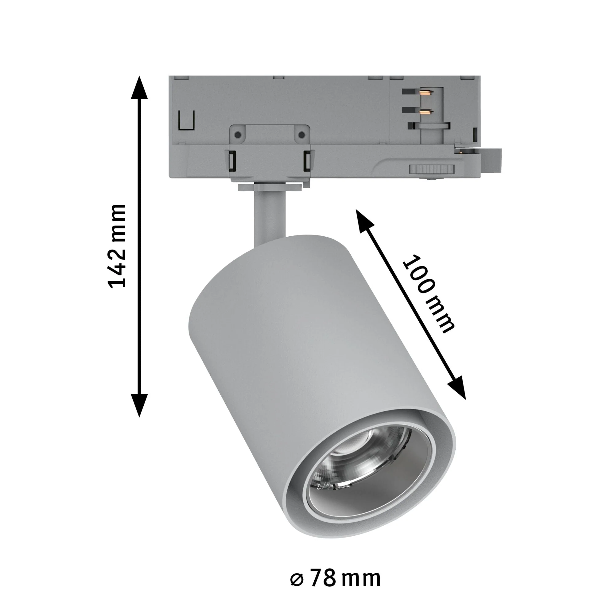 ProRail3 Kratos 36° 3000lm 25W 3000K 230V Silber - Image 2