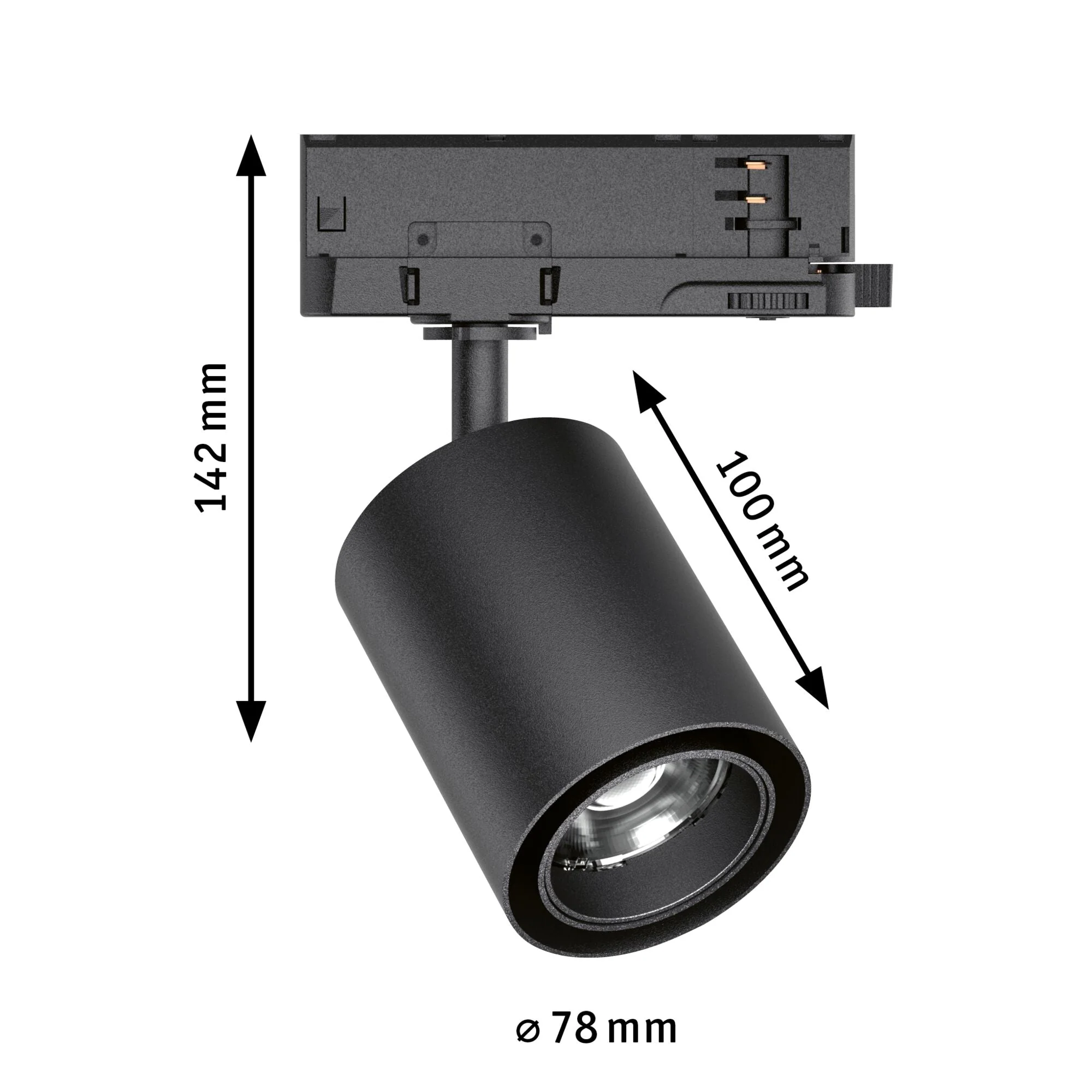 ProRail3 Kratos 50° 1050lm 9W 4000K 230V Schwarz - Image 2
