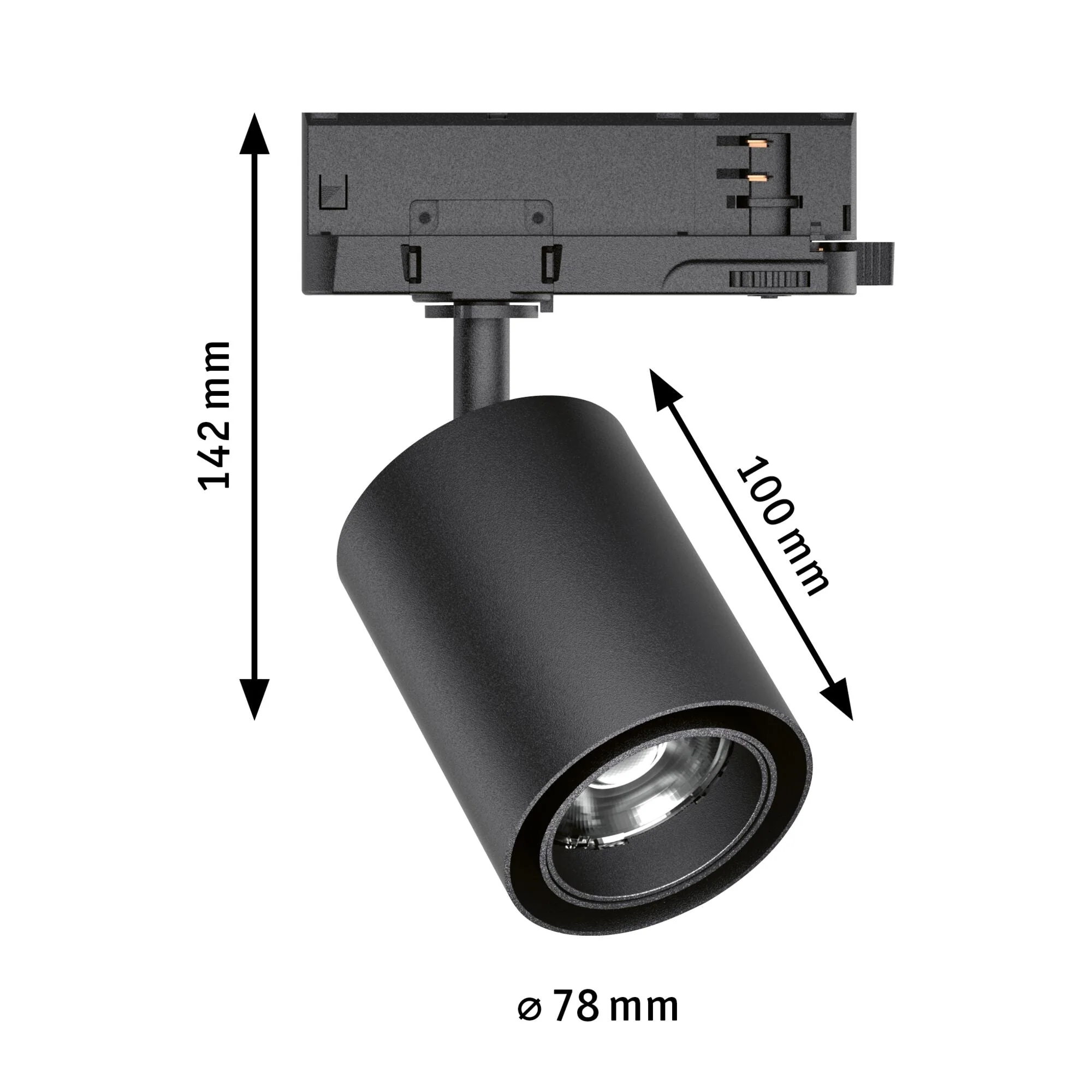 ProRail3 Kratos 50° 2000lm 18,5W 3000K 230V Schwarz - Image 2