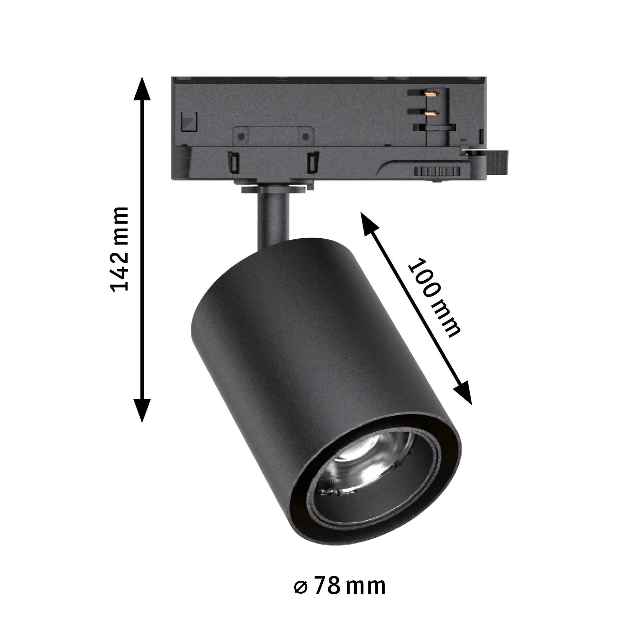ProRail3 Kratos 50° 3100lm 25W 4000K 230V Schwarz - Image 2