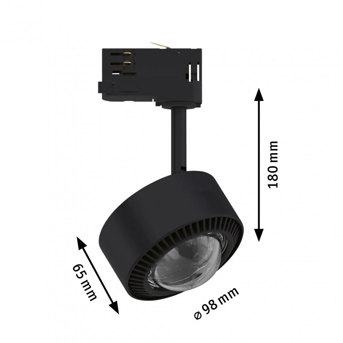 ProRail3 Spot Aldan 9W Bla 3000K 3Ph dim - Image 2