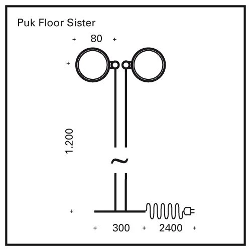 Puk Mini Floor Sister LED-Retrofit Stehleuchte - Image 7