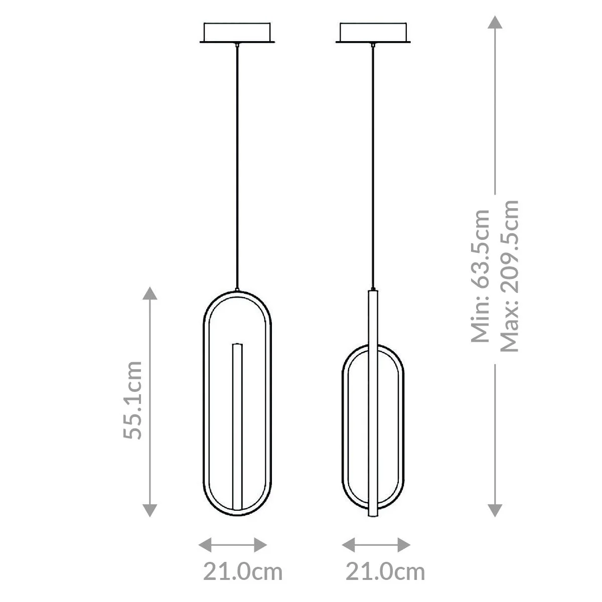 Demark Lineare Pendelleuchte - Image 2