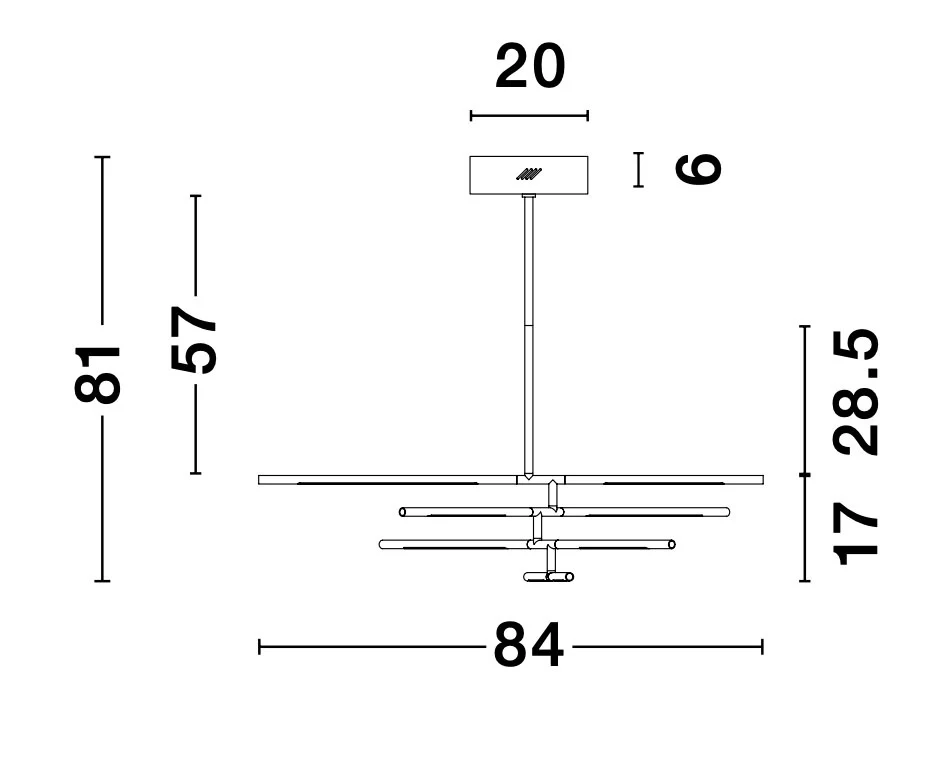 RACCIO Pendelleuchte 48 Watt 840 mm 3000 Kelvin dimmbar - Image 9