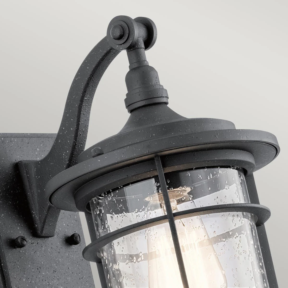 Royal Marine Kleine Wandlaterne mit 1 Licht, Antik-Schwarz - Image 4