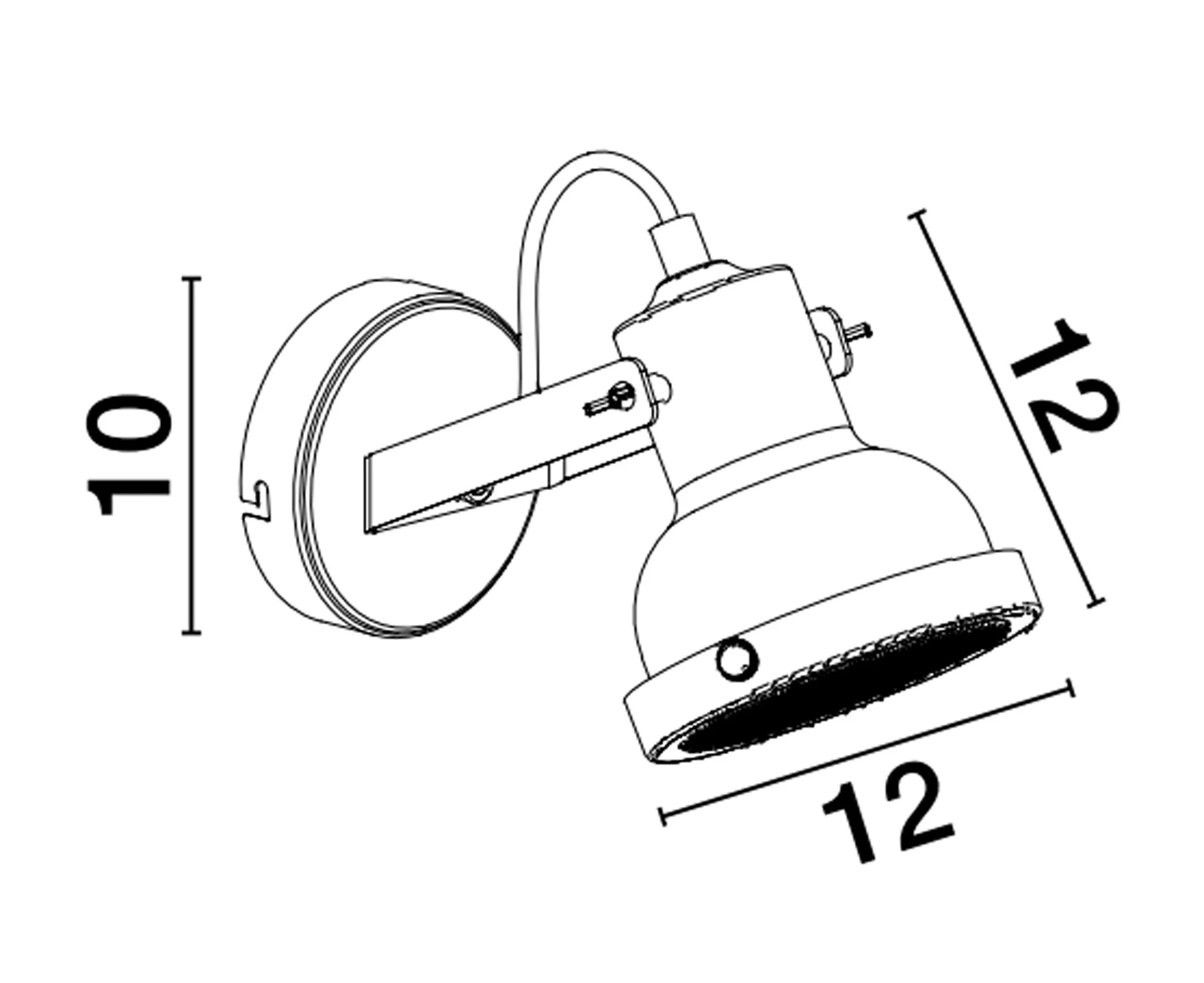 RUVI Wandaufbauleuchte  120 mm dimmbar - Image 2
