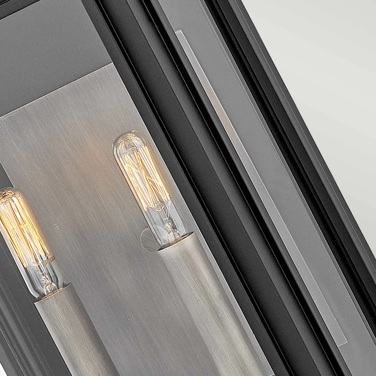 Sag Harbor Wandlaterne, 2 Lichter, mittelgroß, Schwarz - Image 3
