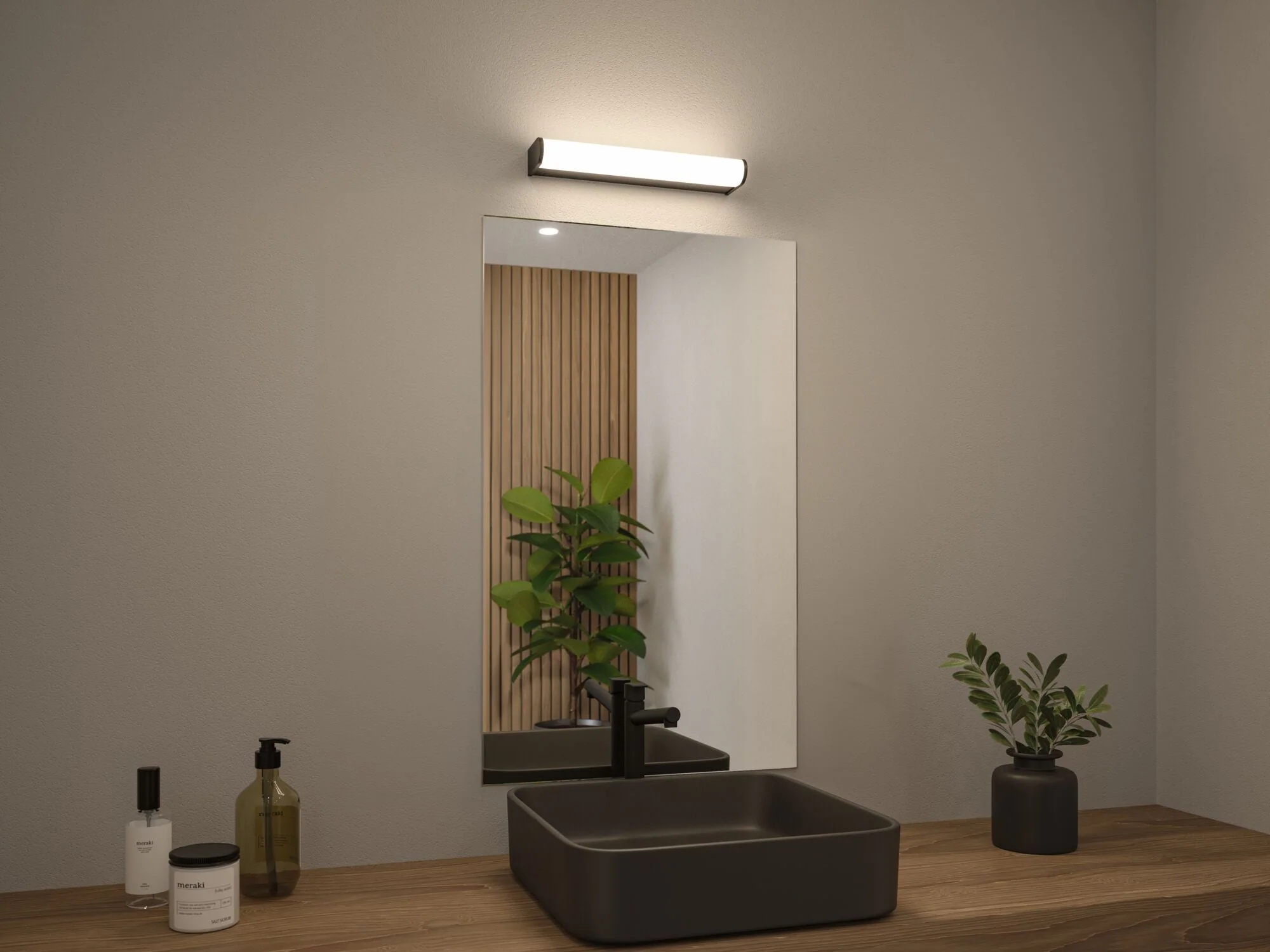 Selection Bathroom Arneb IP44 3000K 700lm 230V 9W Schwarz - Image 3