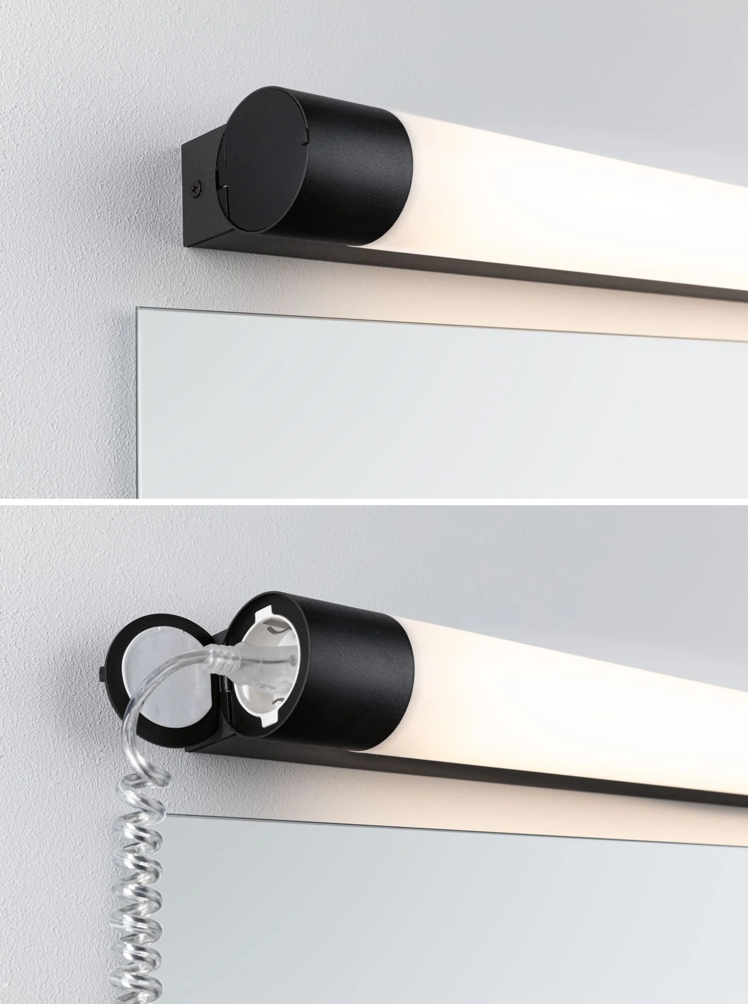 Selection Bathroom Orgon Steckdose IP44 3000K 850lm 230V 10,5W Schwarz - Image 4