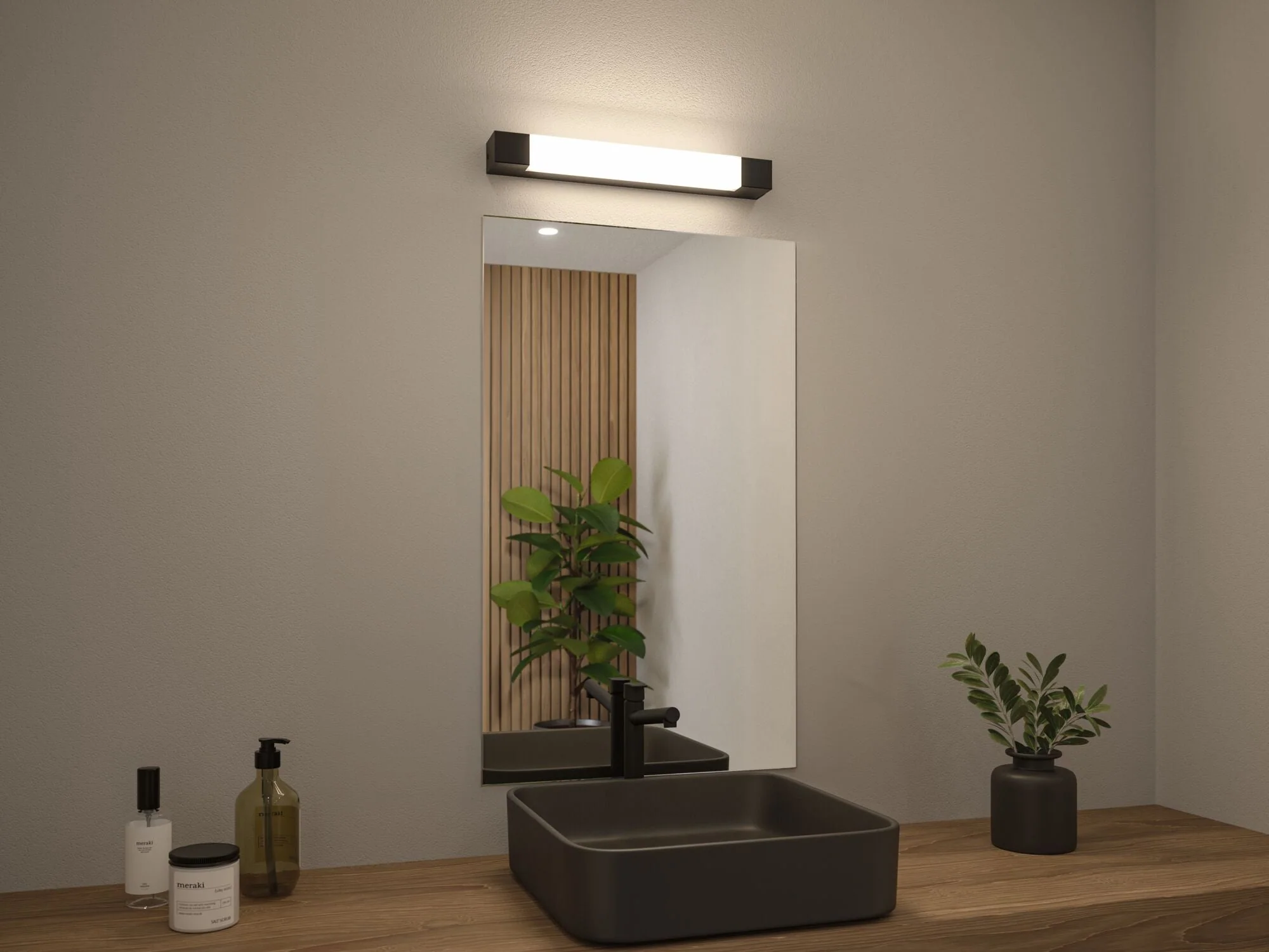 Selection Bathroom Quasar IP44 3000K 600lm 230V 7,5W Schwarz - Image 3