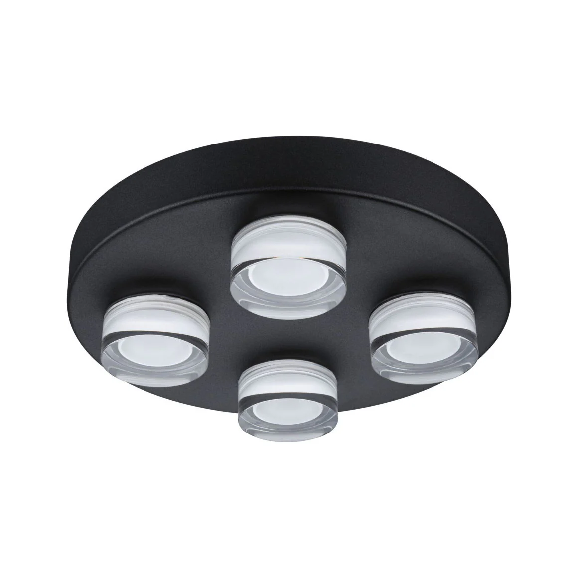 Selection Bathroom Wand-/Deckenleuchte Kame IP44 3000K 4x2000lm 230V 4x4,2W Signalschwarz - Image 6