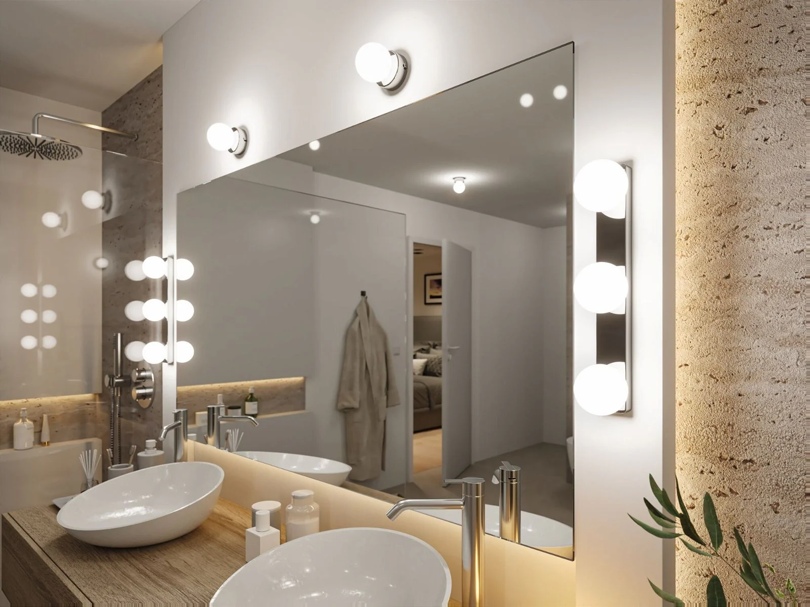 Selection Bathroom Wandleuchte Gove Spiegelleuchte - Image 4