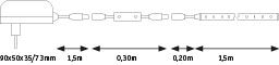 SimpLED Power Neutralweiß inkl. Dimm/Switch Komplettset 1,5m beschichtet 17W 1060lm/m 4000K 24VA - Image 4