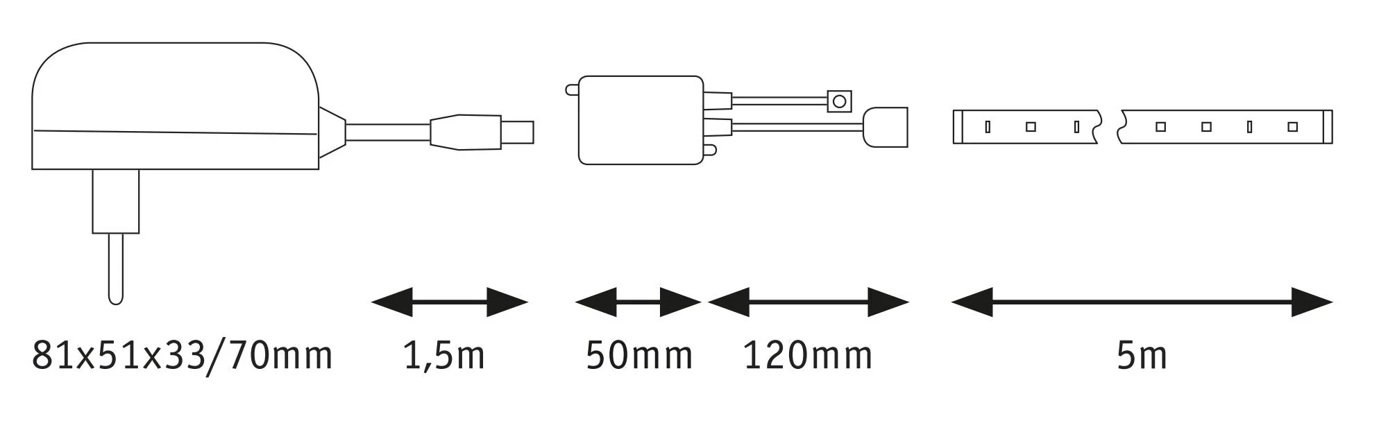 SimpLED RGB Komplettset 5m 20W 101lm/m RGB 24VA - Image 3