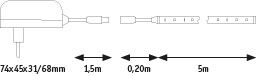 SimpLED Tageslichtweiß Komplettset 5m 17W 260lm/m 6500K 18VA - Image 3