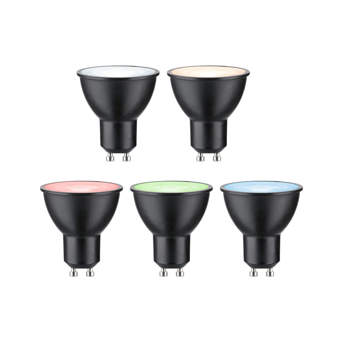 Smart Home Zigbee 3.0 LED Reflektor GU10  350lm 4,8W RGBW+ dimmbar Schwarz matt - Image 5