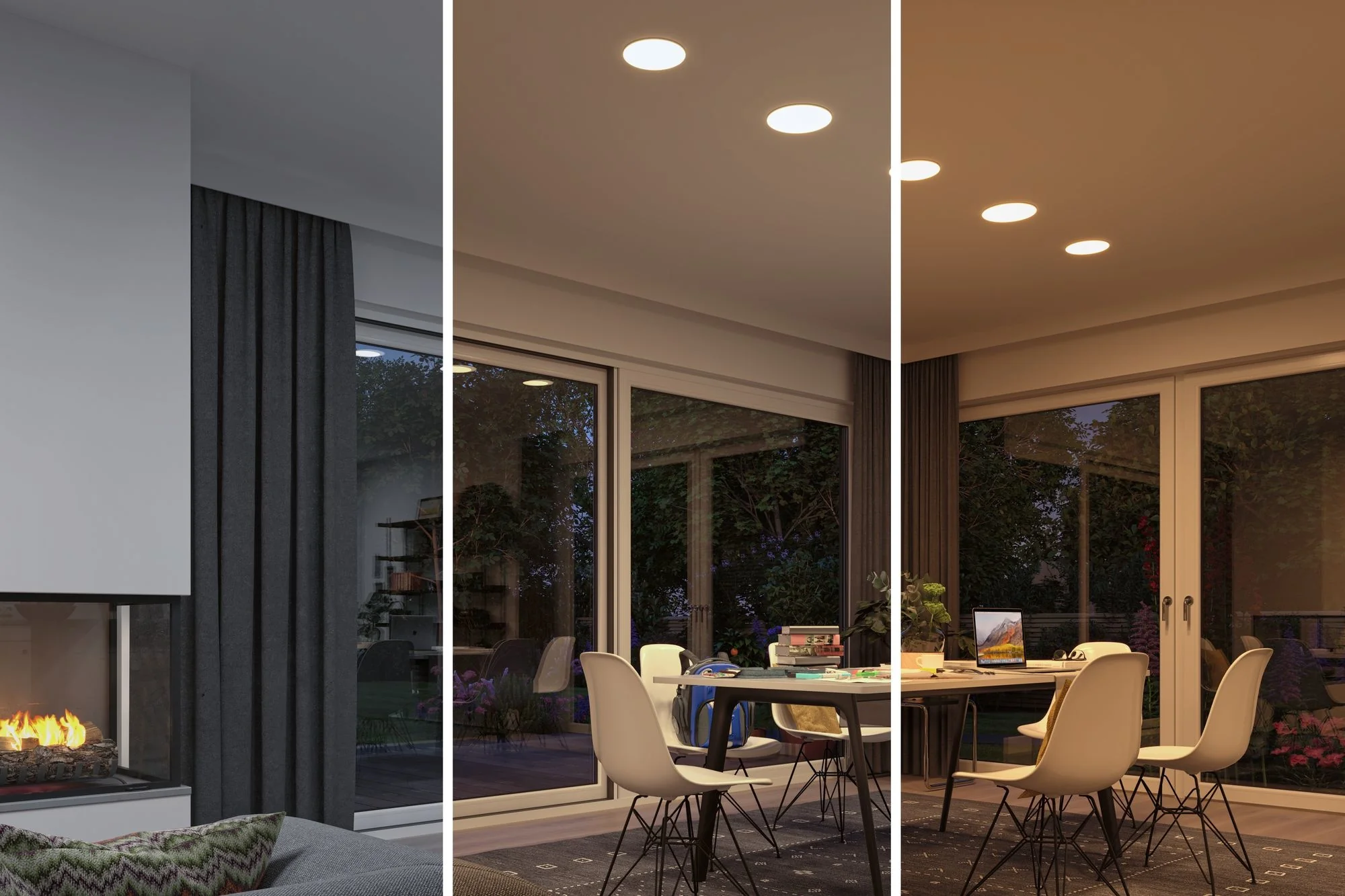 Smart Home Zigbee LED Einbaupanel Veluna VariFit Tunable White 185mm IP44 15W Einbaustrahler - Image 4