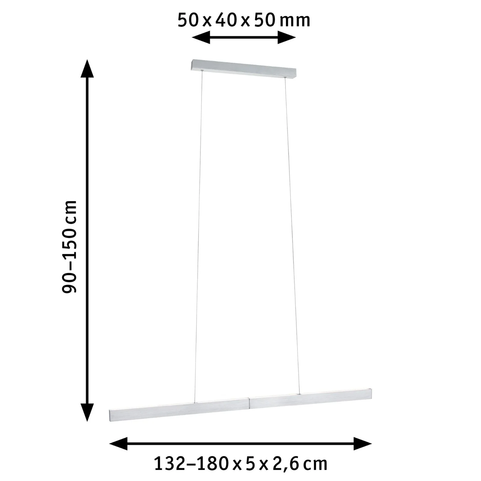 SmartHome Zigbee LED Pendelleuchte Aptare 18W Dimmbar Alu gebürstet Metall Pendelleuchte - Image 6