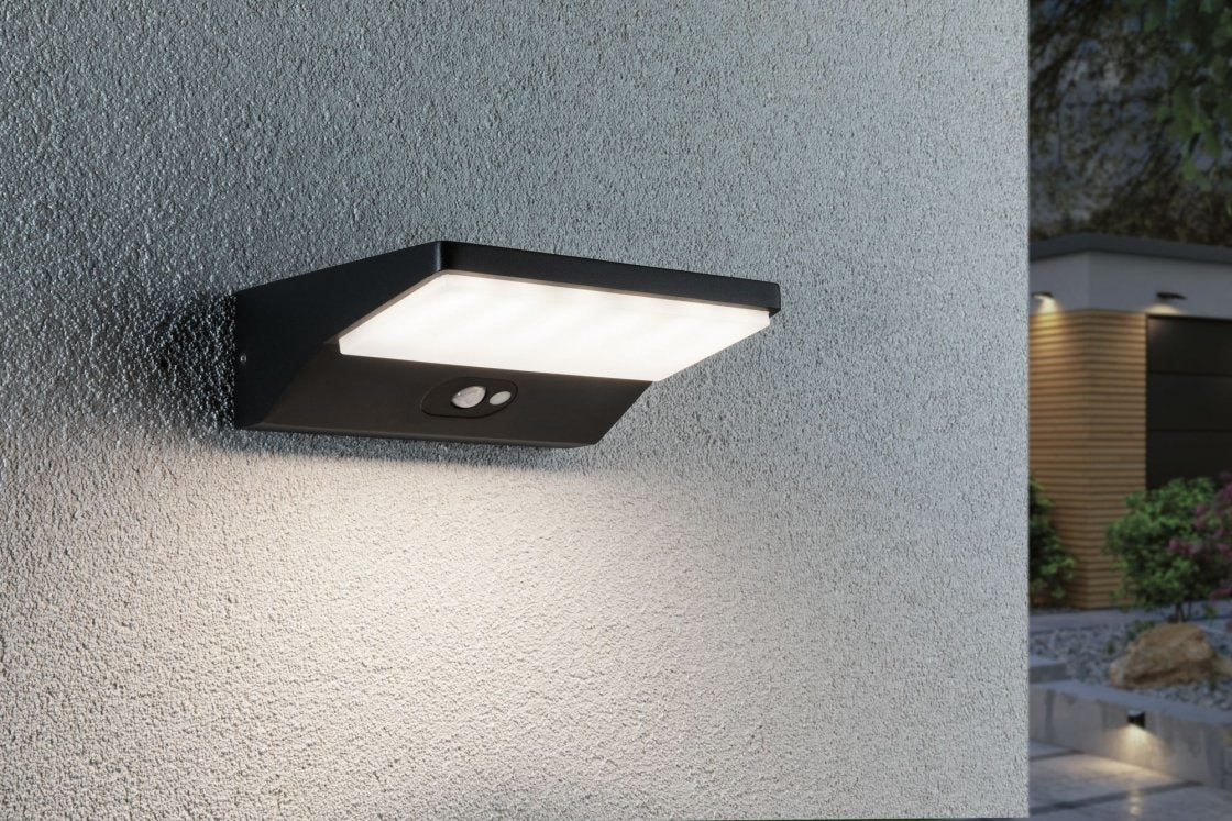 Solar LED Außenwandleuchte Ronas Bewegungsmelder IP44 3000K 180lm Dunkelgrau - Image 3
