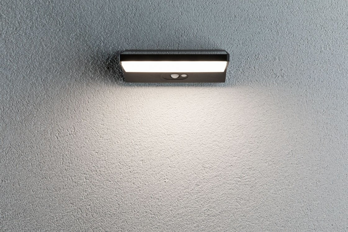 Solar LED Außenwandleuchte Ronas Bewegungsmelder IP44 3000K 180lm Dunkelgrau - Image 4