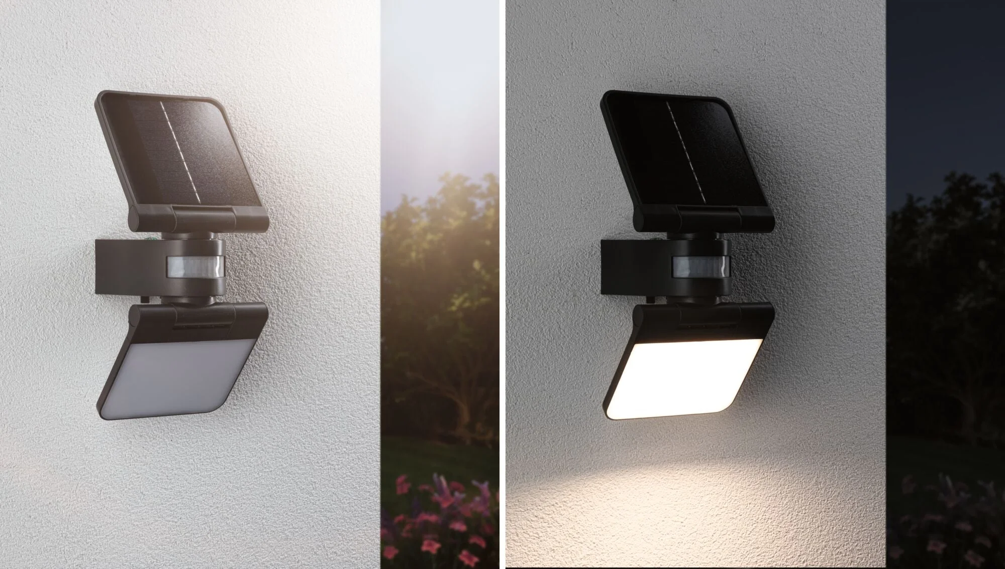 Solar Lesly IP65 eckig 150x130mm 3000K 12,5W 1000lm Anthrazit Kunststoff - Image 4