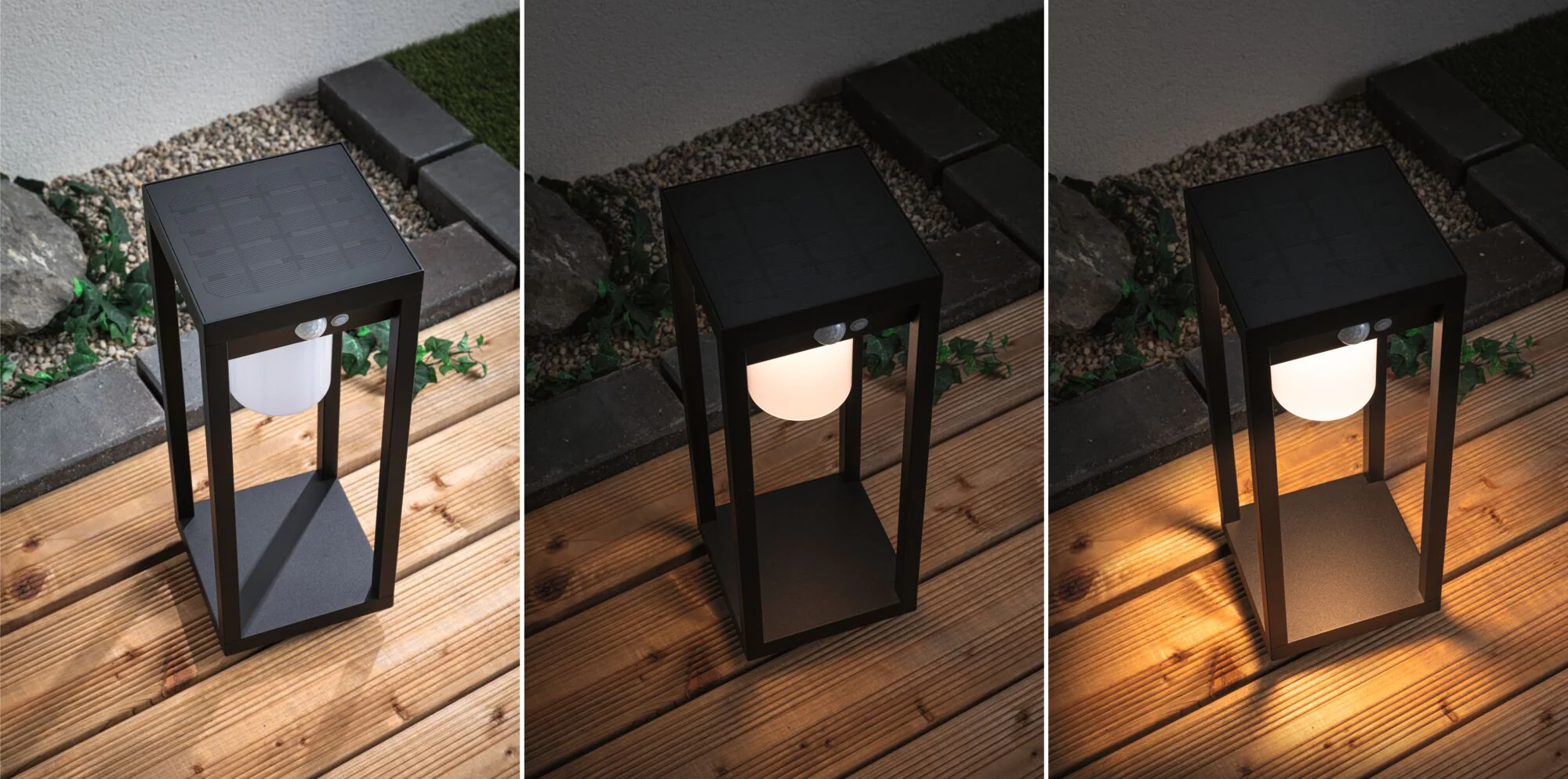 Solar Marisol Bewegungsmelder IP44 3000K 350lm Schwarz - Image 3