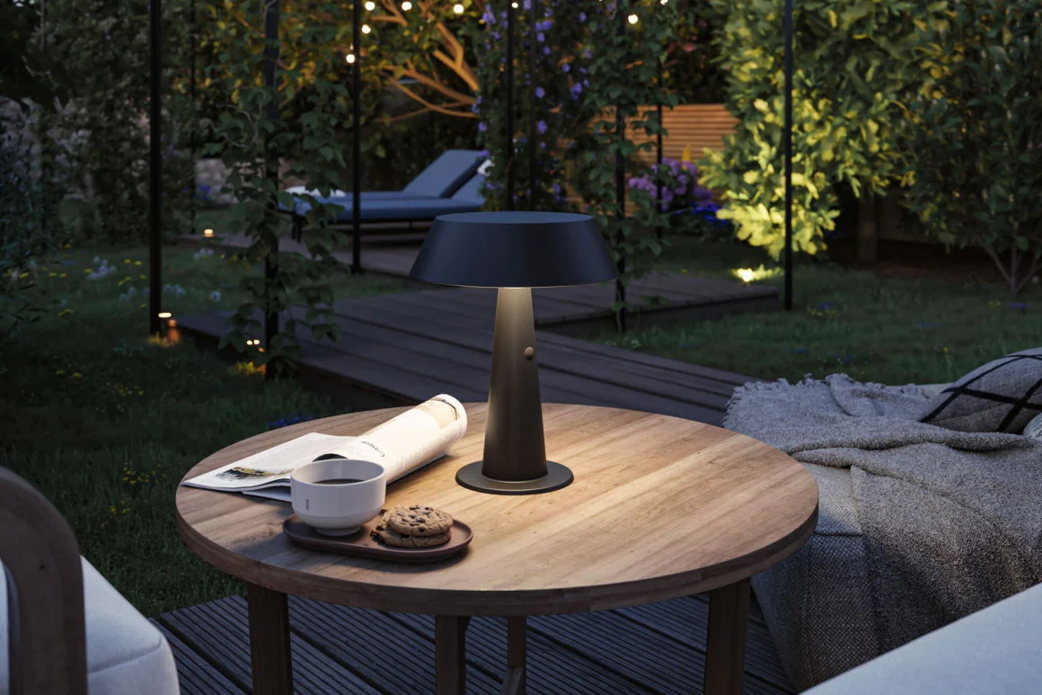 Solar LED Tischleuchte Soala  2700K 165lm 2,1W Anthrazit - Image 2