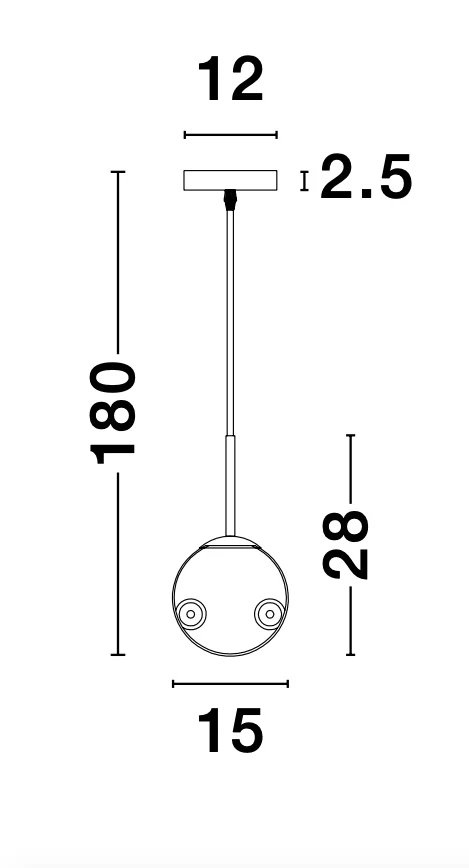 SPADA Pendelleuchte  150 mm dimmbar - Image 2