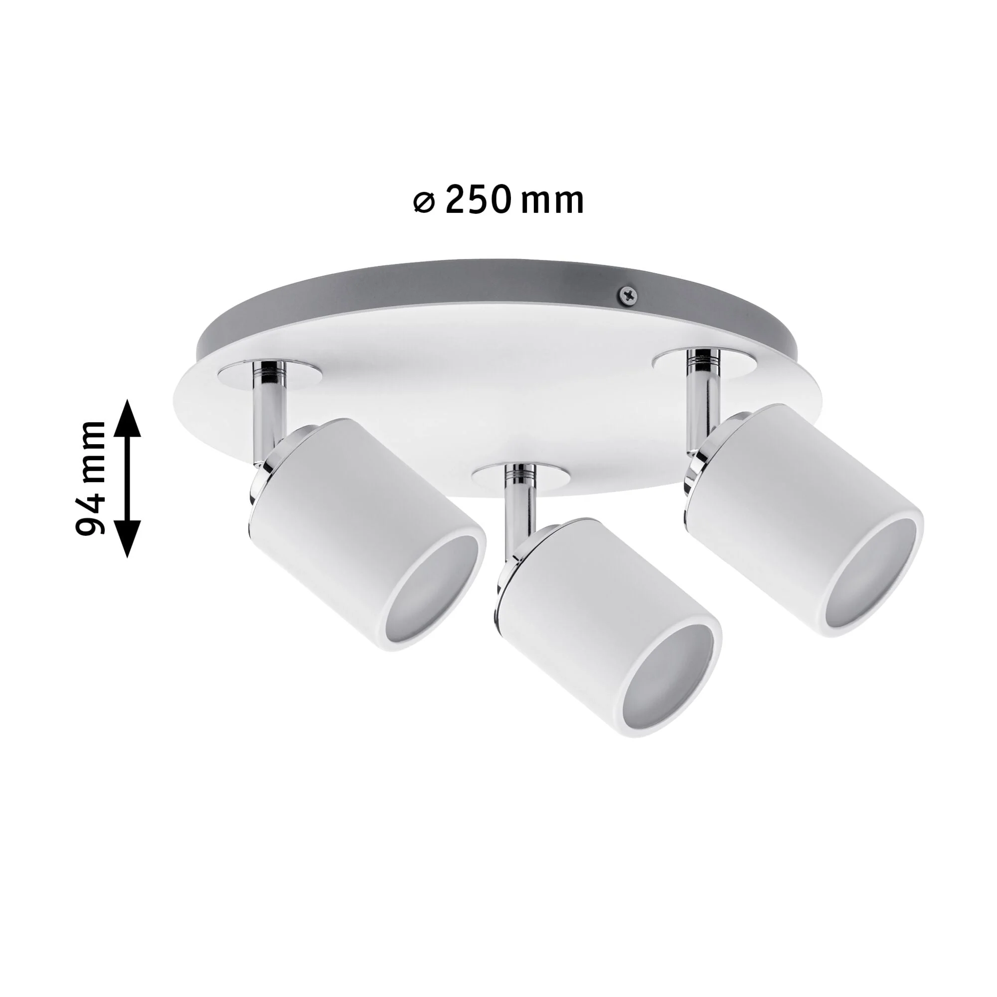 Spotlight Tube IP44 GU10 230V max. 3x10W dimmbar Weiß/Chrom - Image 2