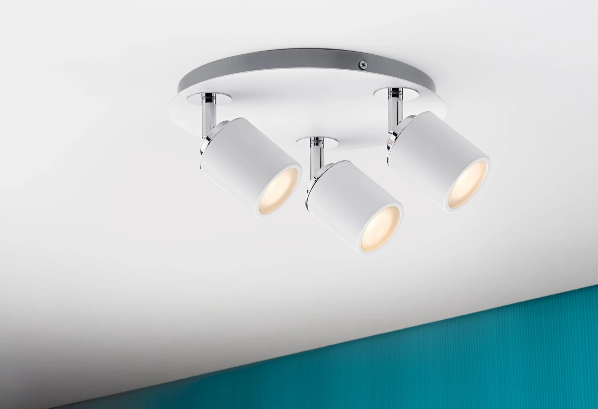 Spotlight Tube IP44 GU10 230V max. 3x10W dimmbar Weiß/Chrom - Image 3