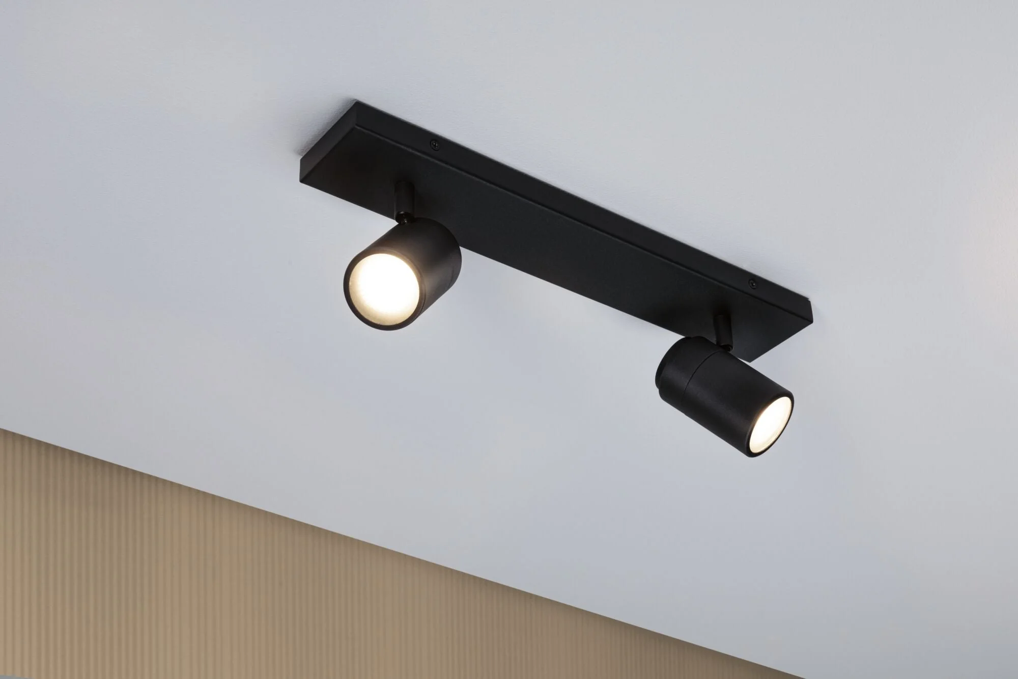 Spotlight Zyli IP44 GU10 230V max. 2x10W dimmbar Schwarz matt - Image 3