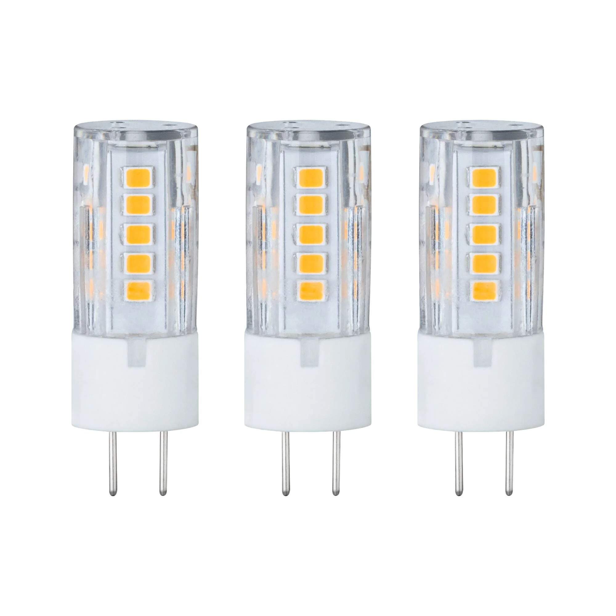Standard 12V LED Stiftsockel 3er-Pack 3x300lm 3x3,5W 2700K Klar