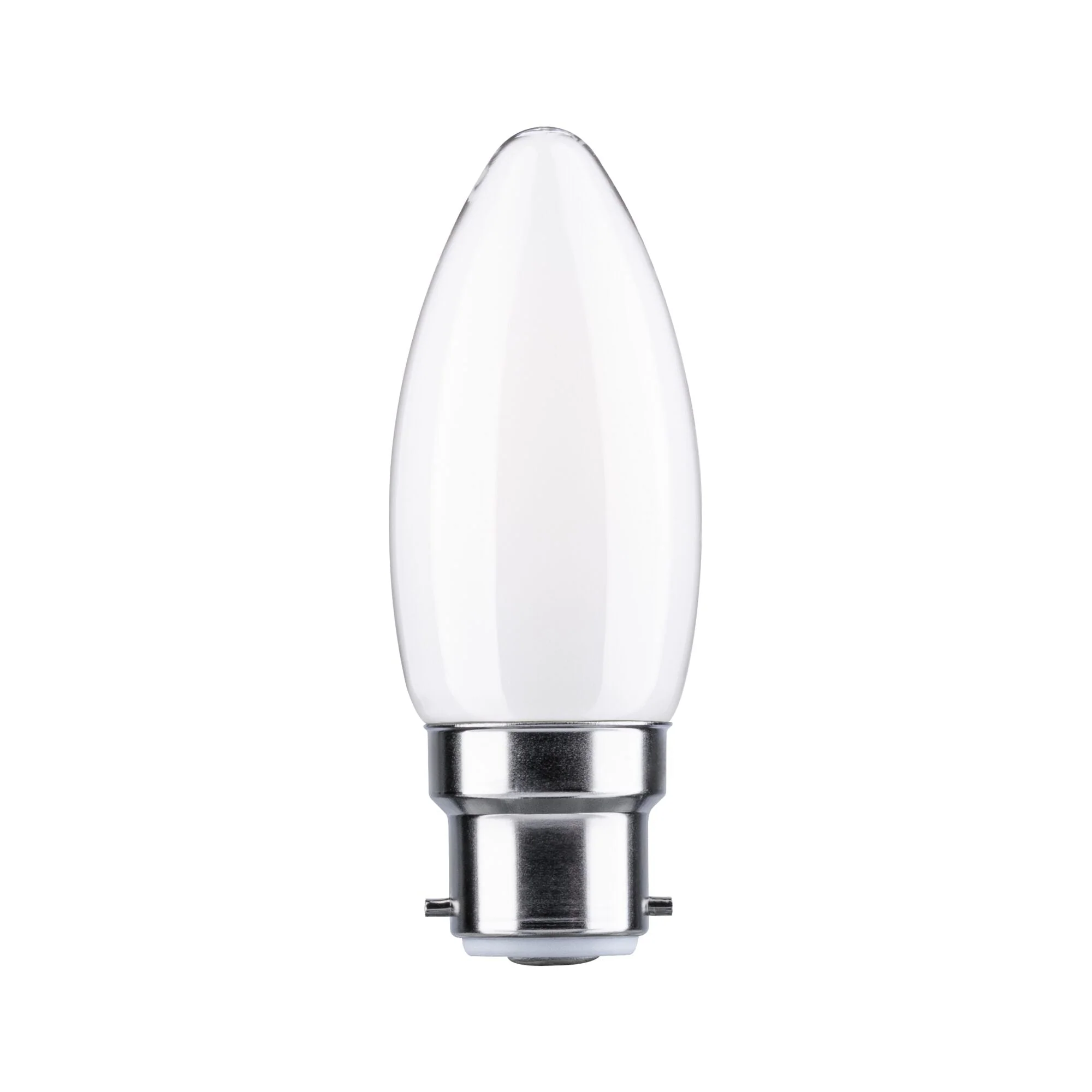 Standard 230V LED Kerze B22d 470lm 4,7W 4000K Opal
