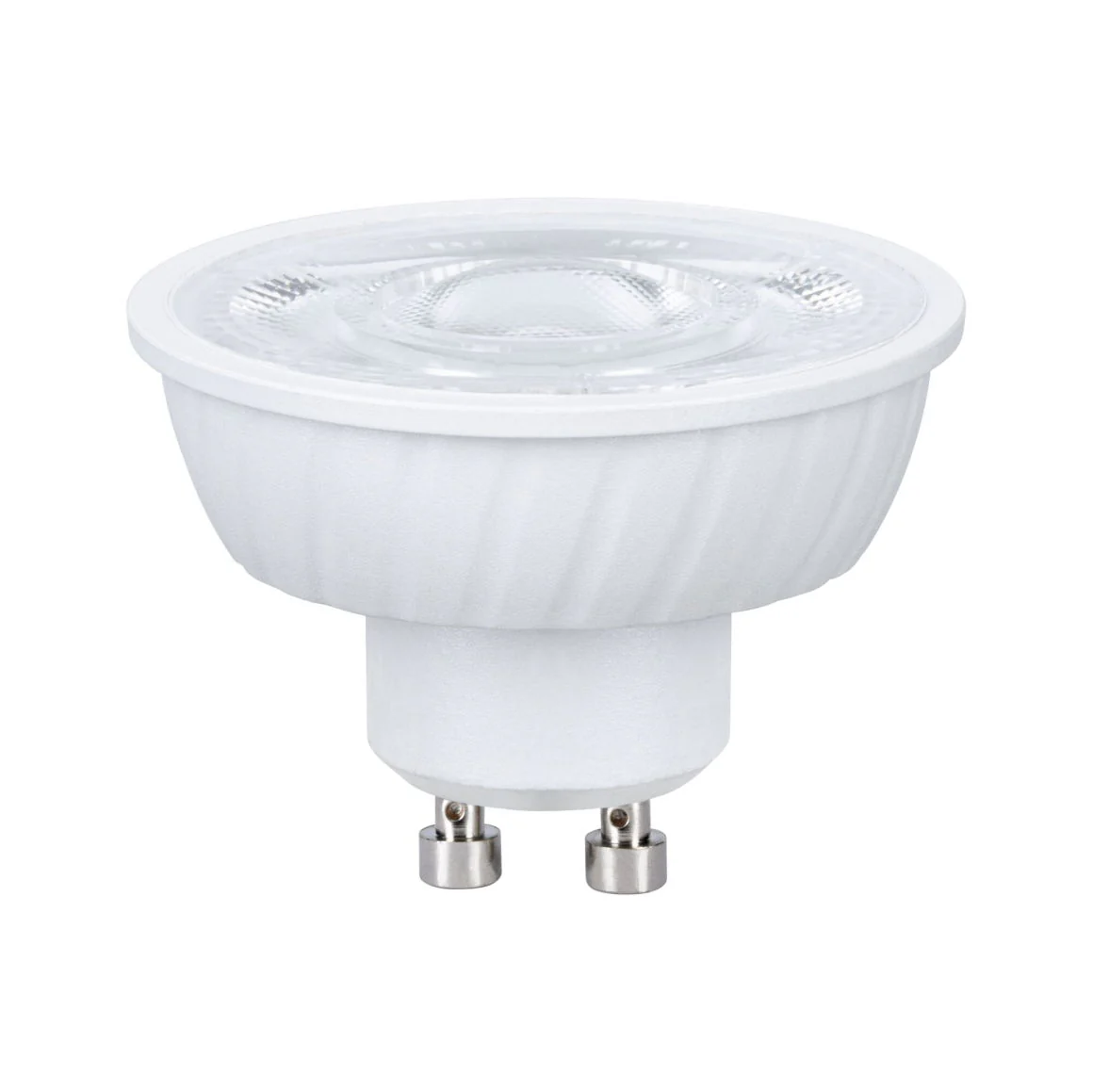 Standard 230V LED Reflektor GU10 Flat 37mm 550lm 4,9W 2700K Dimmbar Signalweiß