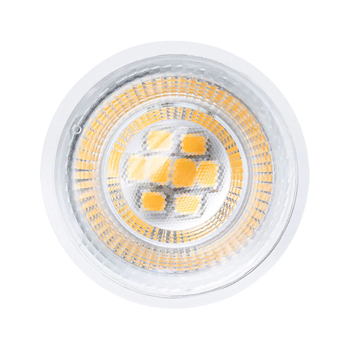 Standard 230V LED Reflektor GU10 Flat 37mm 550lm 4,9W 2700K Dimmbar Signalweiß - Image 8