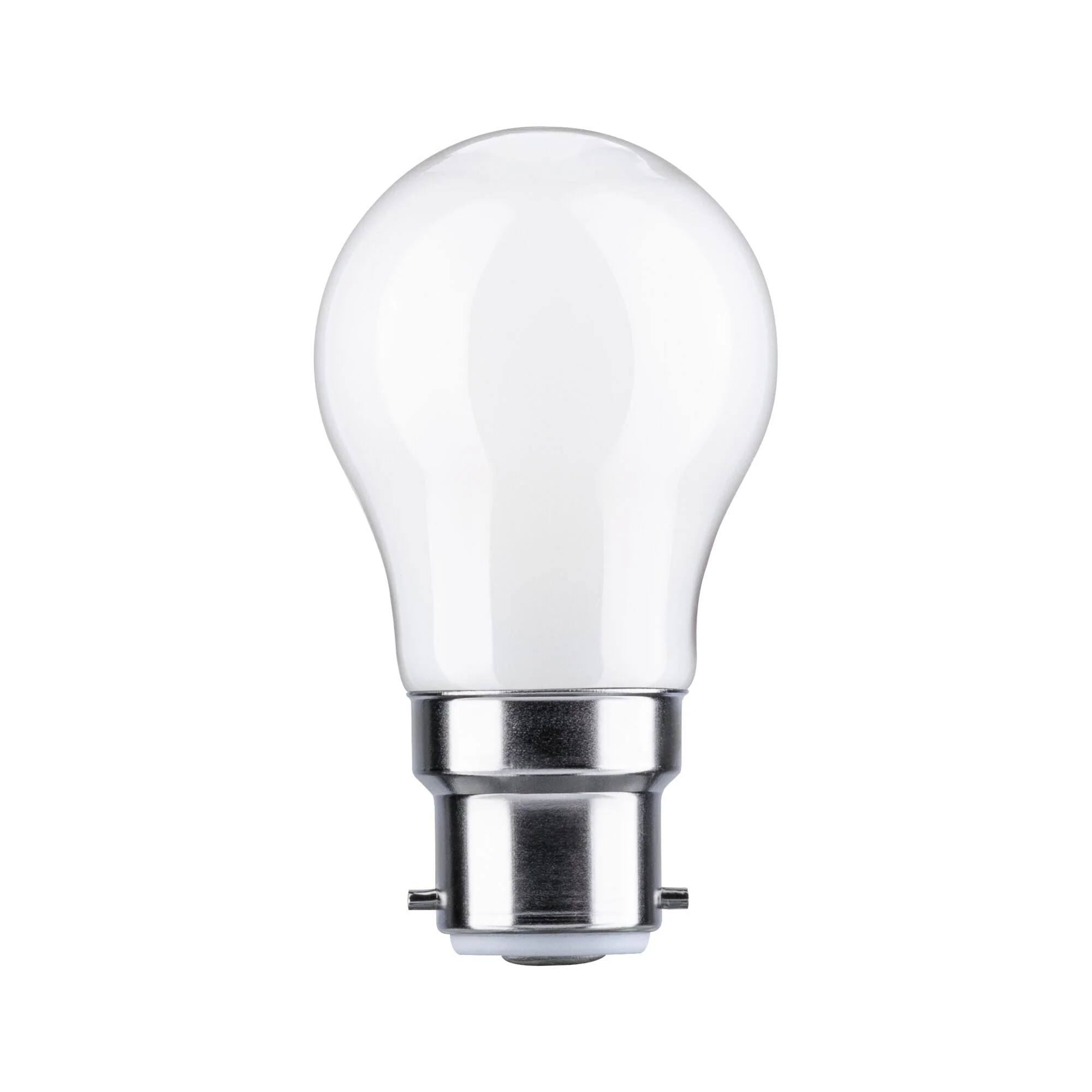 Standard 230V LED Tropfen B22d 470lm 4,7W 2700K dimmbar Opal