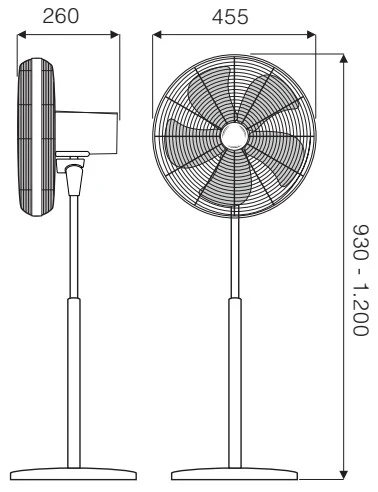 Standventilator Airos Eco Classic SV - Image 2