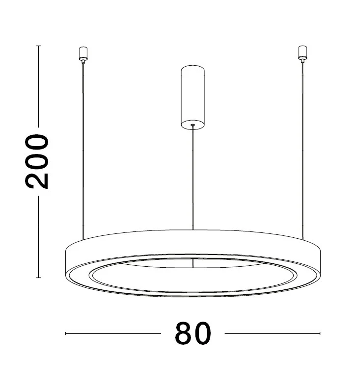 STING Pendelleuchte 50 Watt 800 mm 3000 Kelvin dimmbar - Image 6