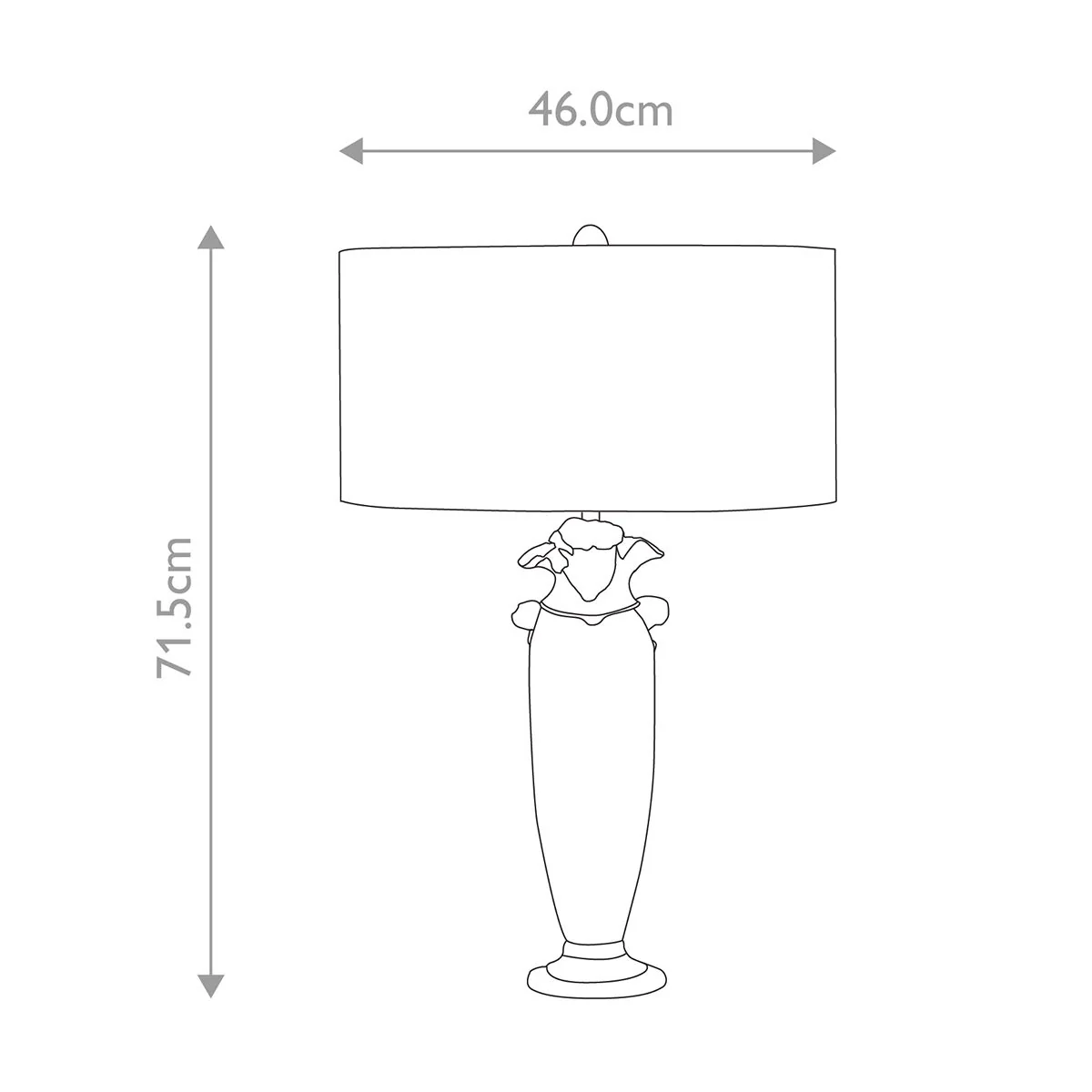 Tischlampe Bienville mit 1 Licht, Silber/Gold und Braun mit vergoldetem Goldschirm - Image 7