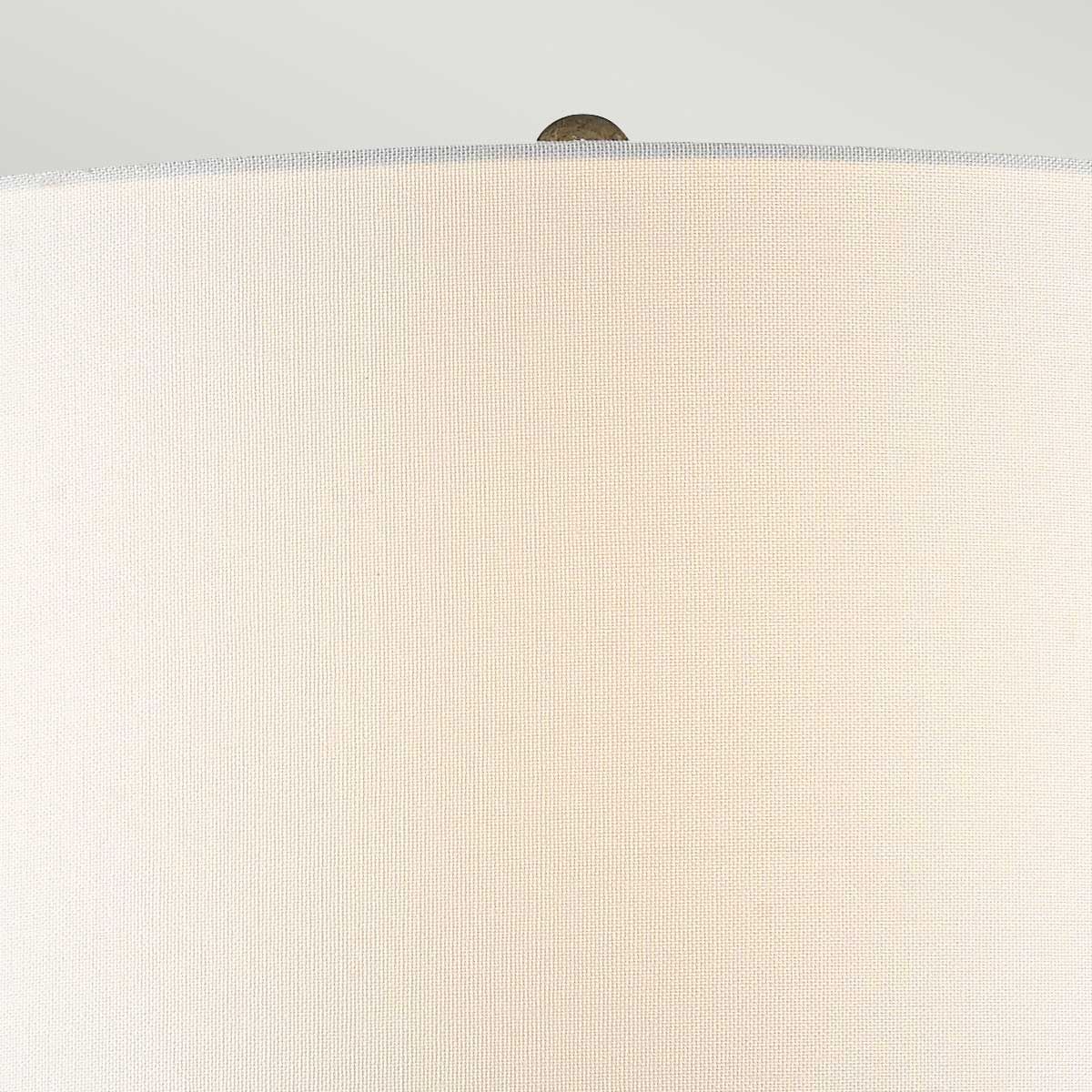 Tischlampe Lafitte mit 1 Flamme, Antik-Silber mit cremefarbenem Schirm - Image 4