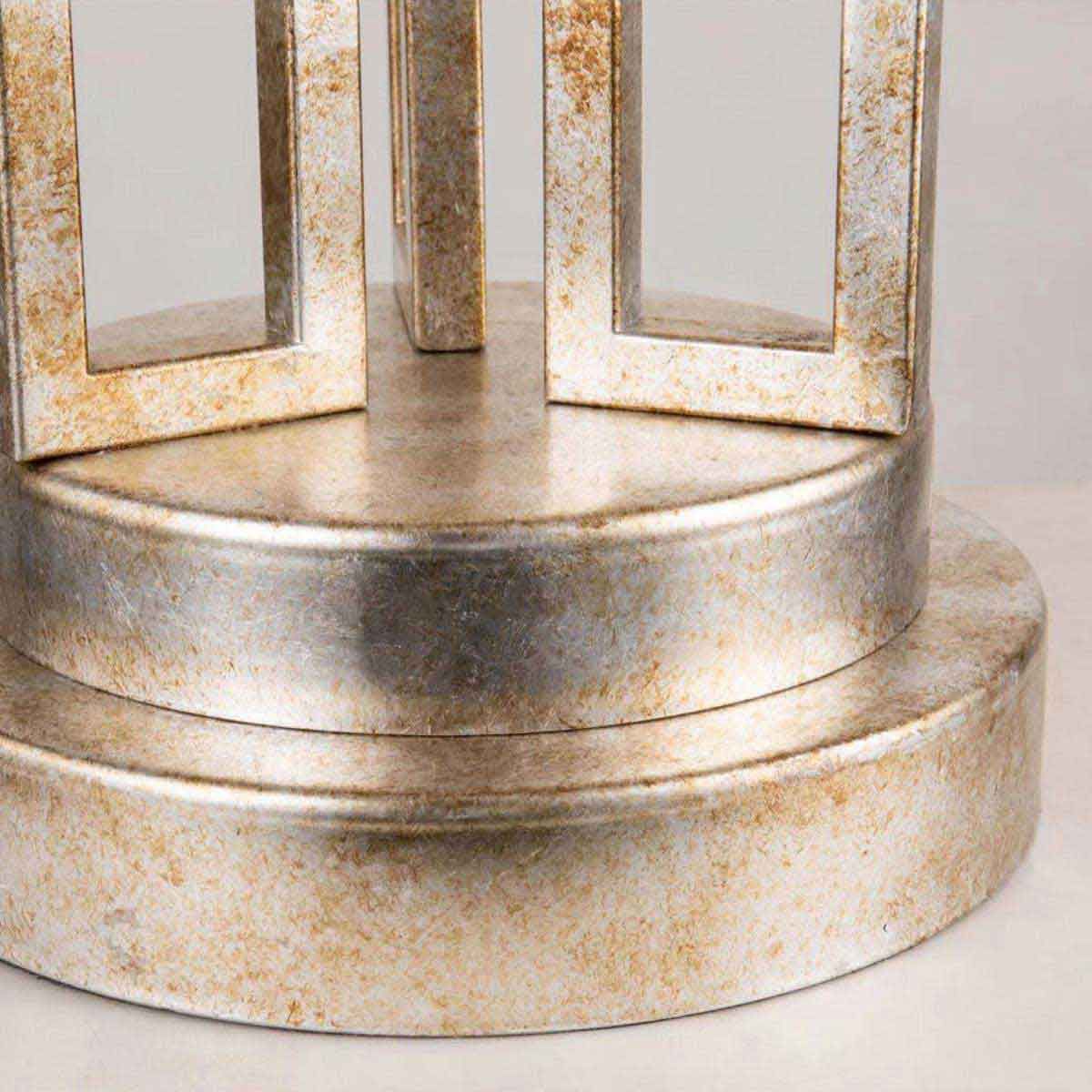 Tischlampe Lemuria mit 1 Licht, Antik-Gold mit elfenbeinweißem Schirm - Image 6