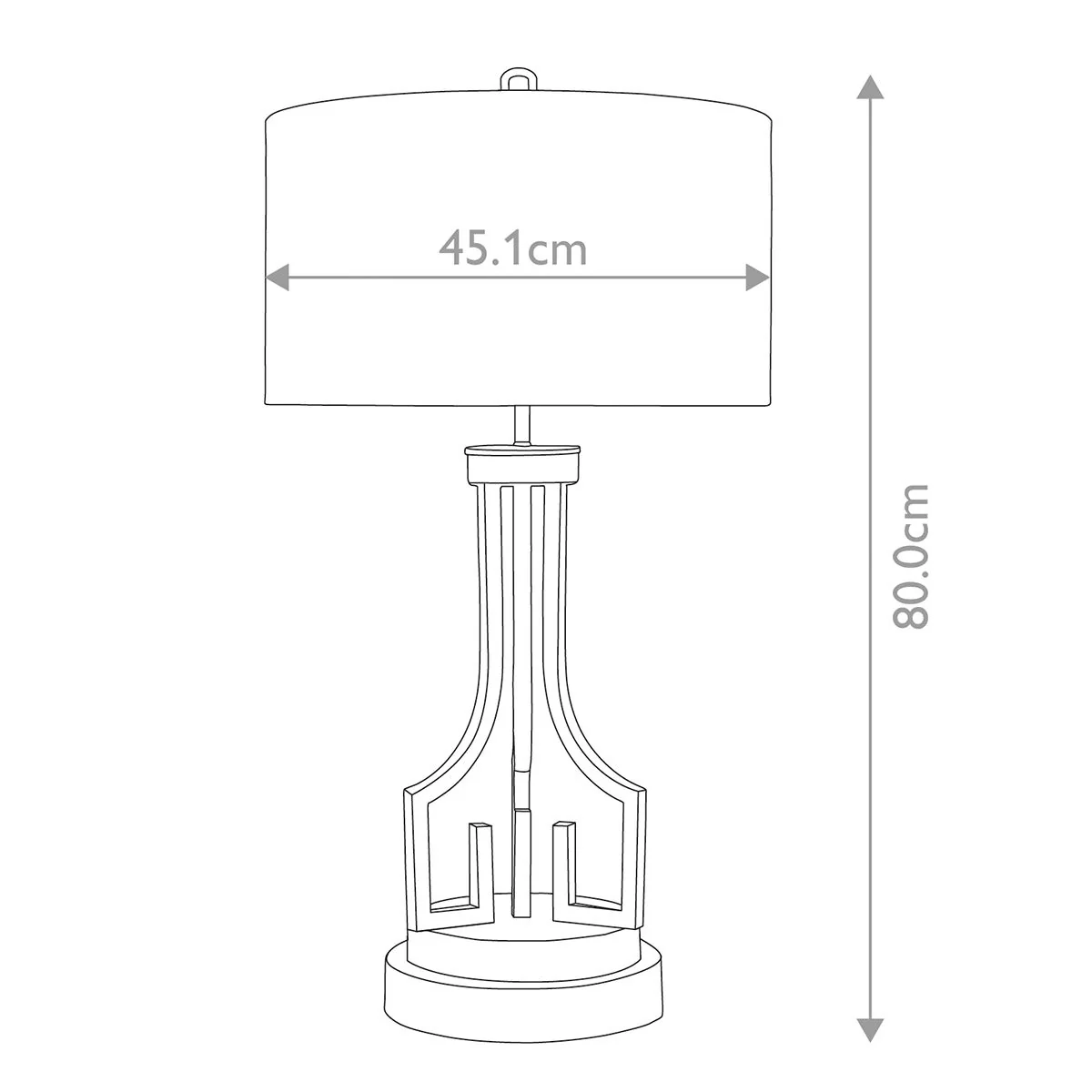 Tischlampe Lemuria mit 1 Licht, Antik-Gold mit elfenbeinweißem Schirm - Image 9
